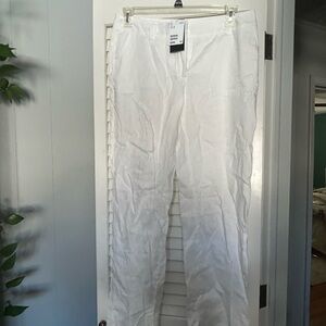 H&M White linen pants